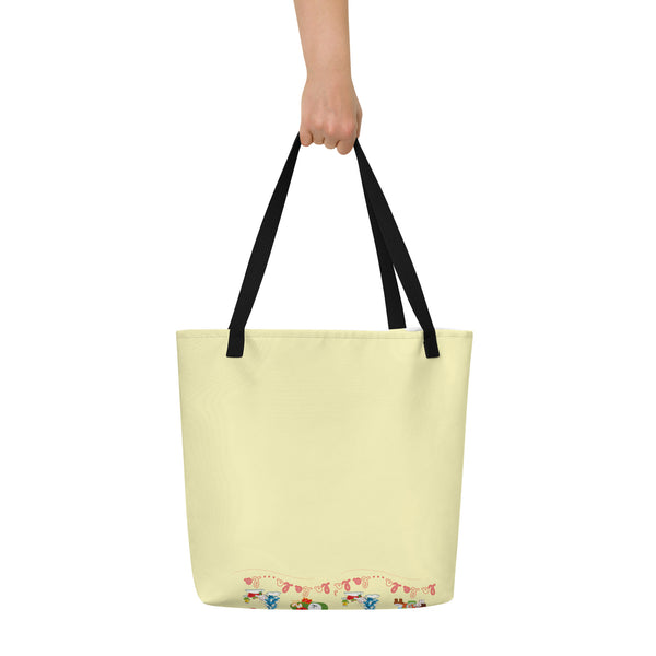 Mio Mao All-Over Print Large Tote Bag