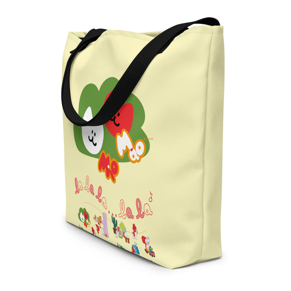 Mio Mao All-Over Print Large Tote Bag