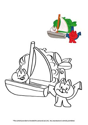 Mio Mao Coloring Pages