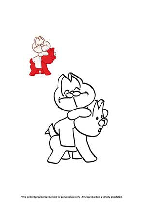 Mio Mao Coloring Pages