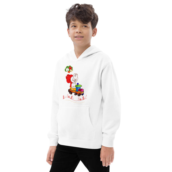 Mio Mao Little Train Kids fleece hoodie